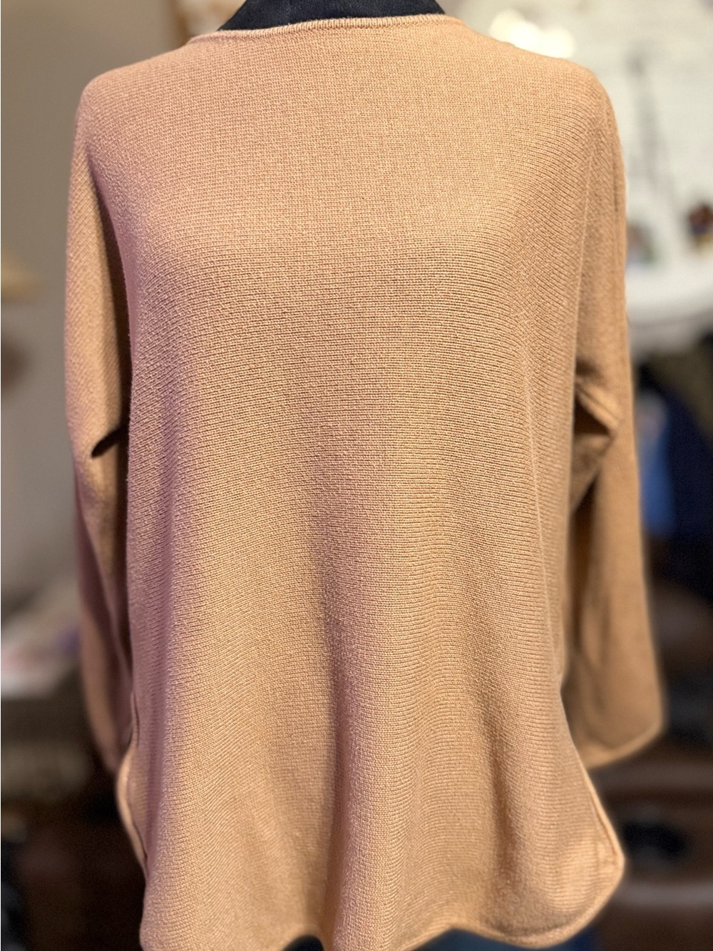 MICHAEL Michael Kors Lightweight Crewneck Sweater in Camel